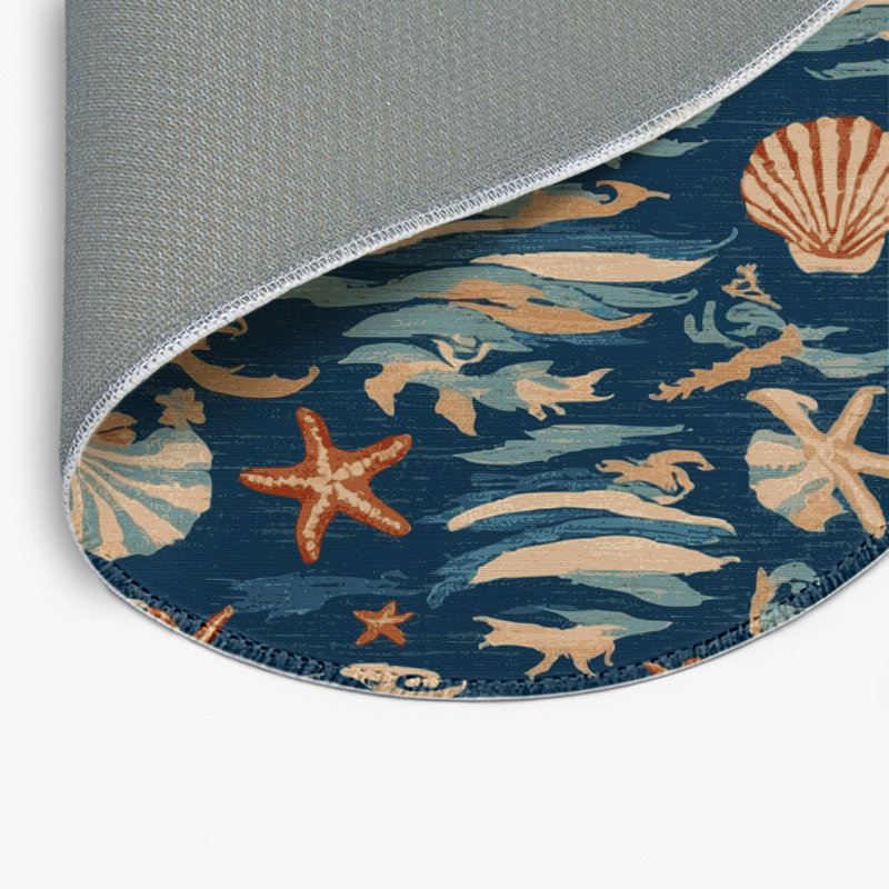 Tapis turc intérieur et extérieur gris, Rond 5 pi
