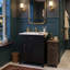 Meuble-lavabo moderne 24 po avec lavabo, 3 tiroirs et support de porte (noir / blanc / bleu / gris / vert)-218303605