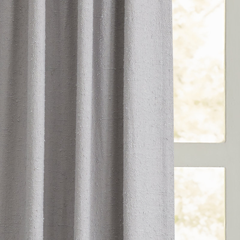 Tussar, 50" W x 96" L, Gray