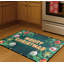 31 po x 19 po - Tapis d'entrée de cuisine vert antidérapant lavable à poils courts Merry Christmas