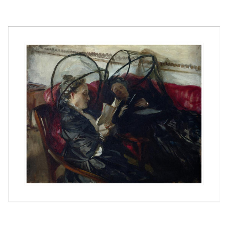 «Mosquito Nets» par John Singer Sargent, impression giclée sur cadre, H 23,5 po x l 27,98 po