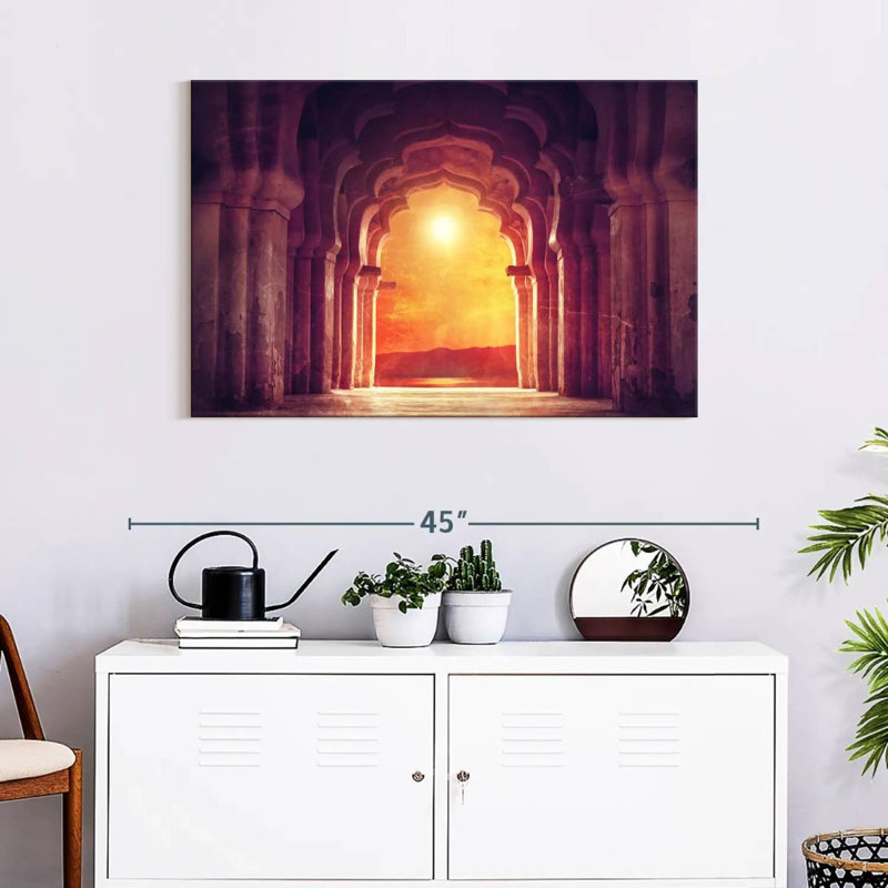 Adella Hindu Temple Arch, 24" H x 36" W