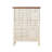 Retro White Solid Wood Accent Cabinet