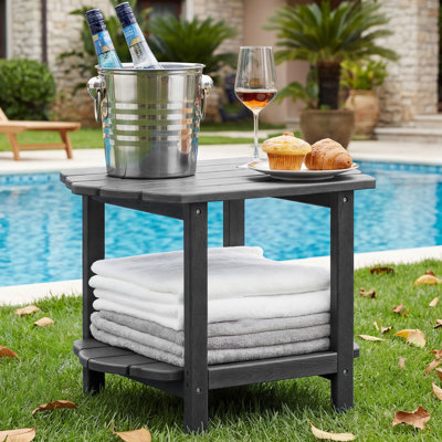 Maynerd Outdoor Side Table Patio End Table