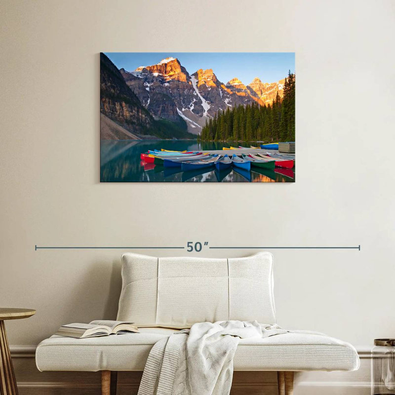 Canots Senne dans le parc national Banff, H 24 po x l 36 po