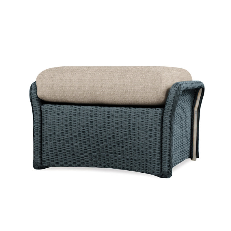 Weekend Retreat Outdoor Ottoman, Beach Natural, Mink