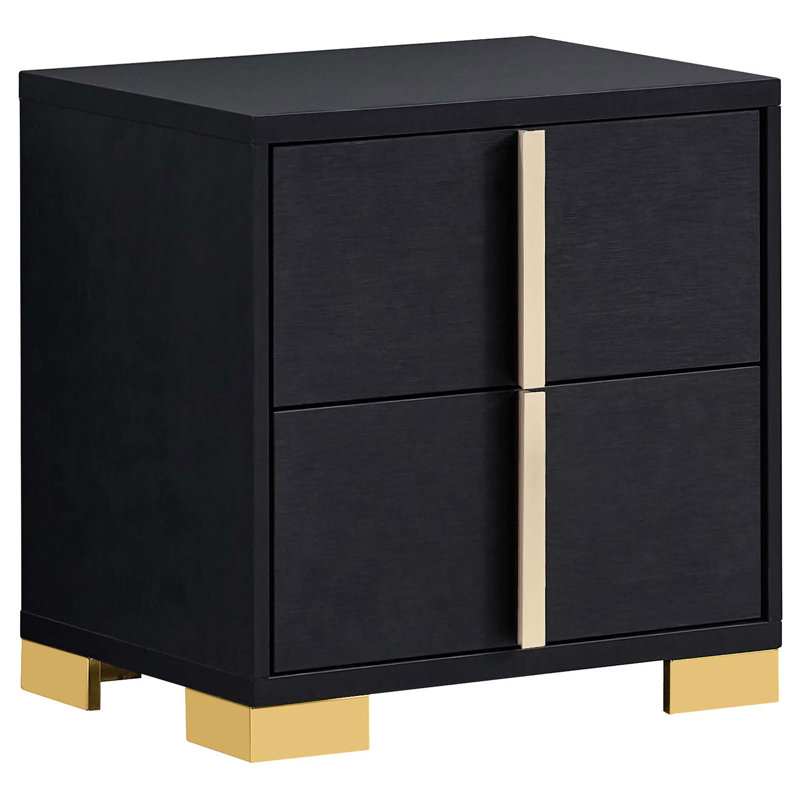 Jeremiah Black 2-Drawer Nightstand