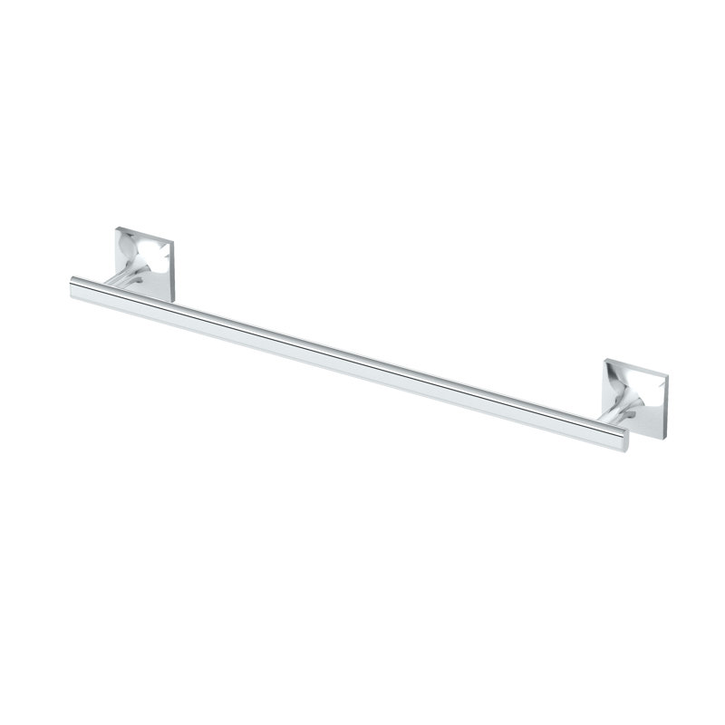 Porte-serviettes mural 18 po Waterline | Porte-serviettes simple pour salle de bain, Chrome