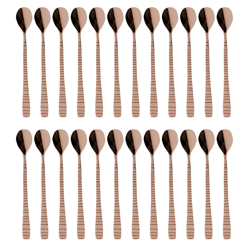 Tigre Stainless Steel Iced Beverage Spoon, Bronze