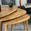 Solid Wood Nesting Tables Set of 3, Rustic Chestnut Coffee Table Set for Living Room-1273282690