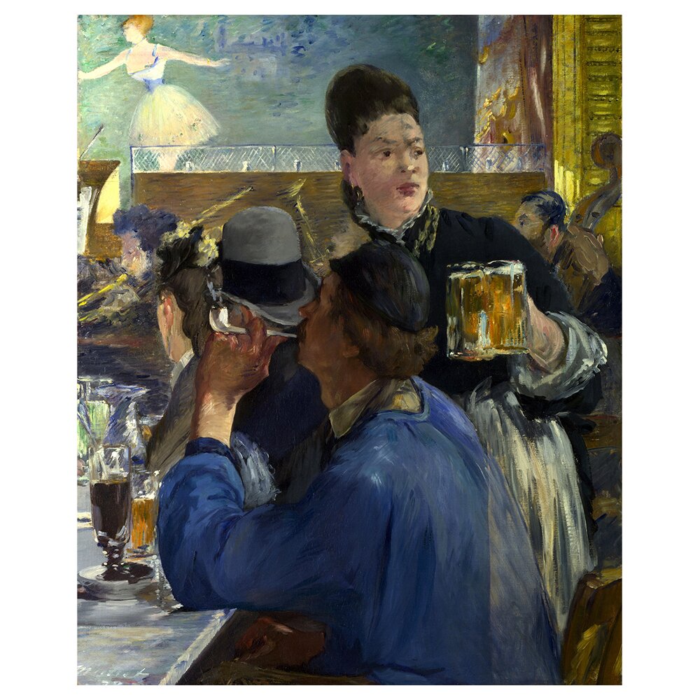 Leinwandbild Ecke eines Konzert-Café von Edouard Manet