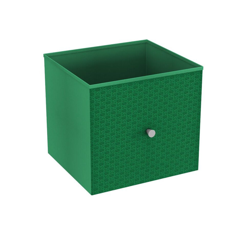 17 Stories Woven Decorative Basket, Green