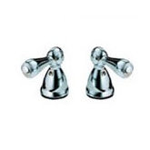 Large Metal Lever Handles for Botanical Bath Collection -, Chrome