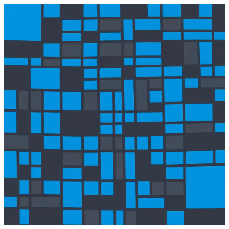 Coussins décoratifs bleus rectangulaires, 18 x 18 inches