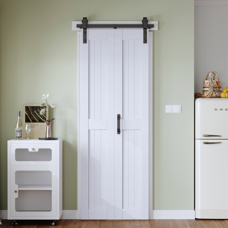 Porte pliante à panneaux en bois manufacturé avec quincaillerie d'installation, 30 po x 84 po, 2