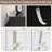  57" Black Modern Chest of 9 Drawers, Fluted Dresser-1292138308