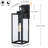 Citron 1-Light Matte Black Outdoor Wall Lantern with Dusk to Dawn-1300143512