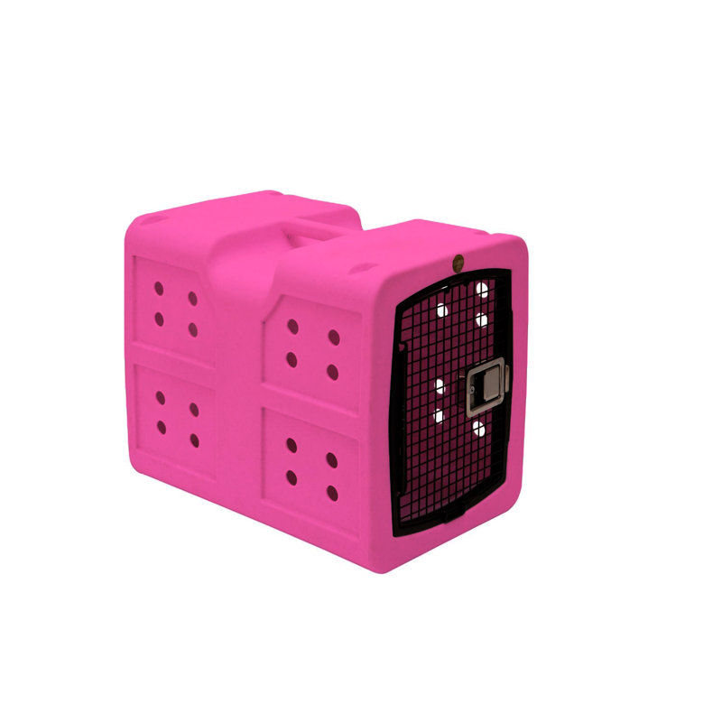 Plastic Vehicle Travel Carrier with 1 Door, Pink