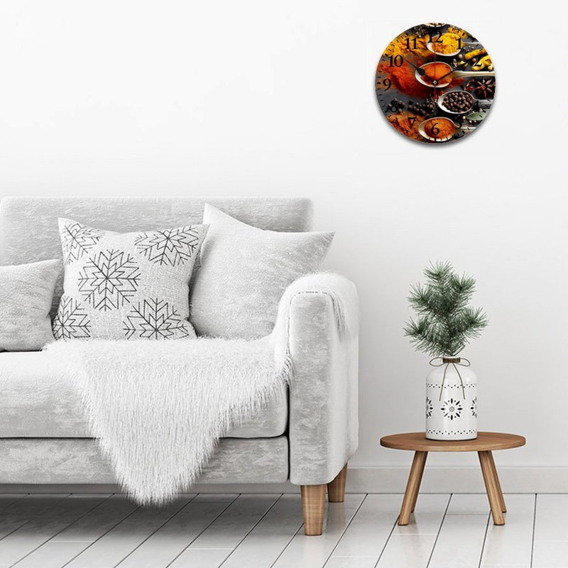 Horloge murale 12 x 12 pouces Spice