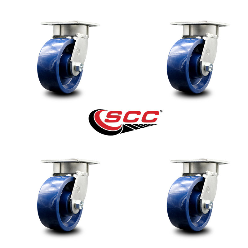 Swivel Top Plate Caster Set