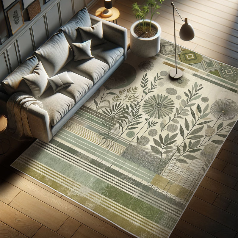 Machine Printed 152cm X 76cm Area Rug