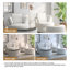 Fauteuil rembourré pivotant avec repose-pieds (ensemble de 2)-115747895