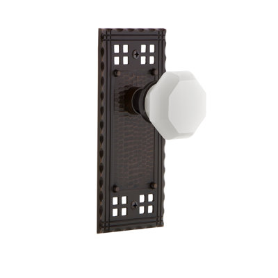 Craftsman Plate with Waldorf White Milk Knob
