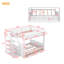 Lit superposé convertible en bois avec escalier de rangement-548543341