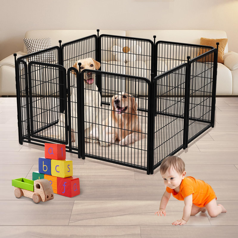 121.9cm H Panel Metal Yard Kennel