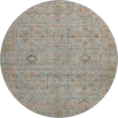 Premium Machine Washable Ducote AMF1136 Global Rug