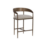 ZANATTA COUNTER STOOL - ZENITH TAUPE GREY