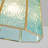 Polygonal Blue Water Glass Semi-Flush Mount