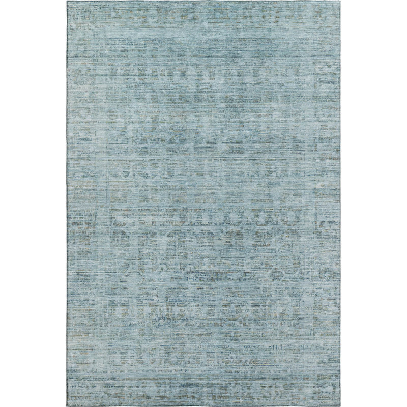 Premium Machine Washable Verlin AMF1775 Border Rug, Rectangle 5' x 7'6"