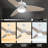 Donnabell 52'' Ceiling Fan with LED Lights-1160867647-1160867634