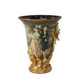 Mr And Mrs William Hallett Replica Resin Vase Size: 10" X 10" X 13"H