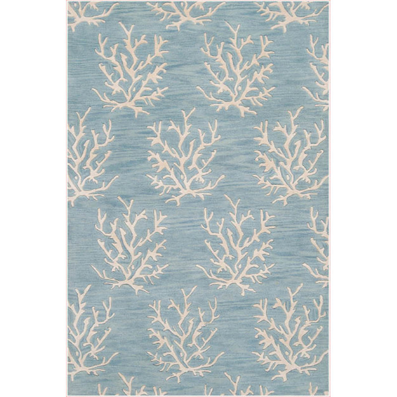 Connolly Flatweave Cotton Blue/Brown Rug, Rectangle 80 x 120cm