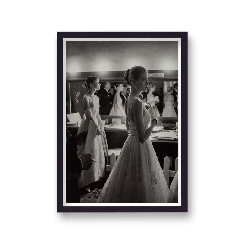 Audrey Hepburn And Grace Kelly - Single Picture Frame Print