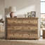Commode 6 tiroirs avec base sculptée Burkhart-1300685554