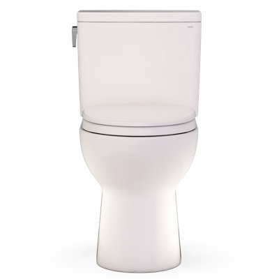 TOTO Glaston 1G Two-Piece Elongated 1.0 GPF WASHLET+ and Auto Flush Ready Universal Height Toilet with CEFIONTECT and SS124 SoftClose Seat, Bone - MS472124CUFG#03