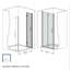 Porte de douche pliante de 31 à 30 po x 72 po, verre trempé de 1/4 po (6 mm), cadre en aluminium chromé, film antidéflagrant-130702567