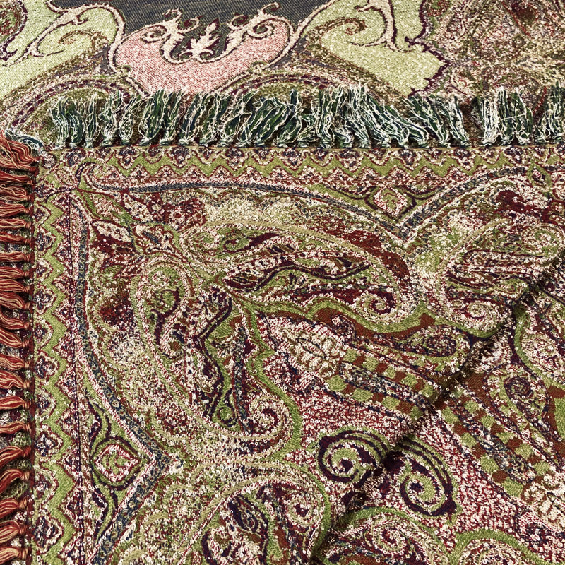 Jeté en laine Boucle Mohra, L 80 po x l 80 po, Mauve