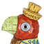 Statue de jardin perroquet solaire avec yeux DEL Exhart 6,5 po x 10 po Exhart