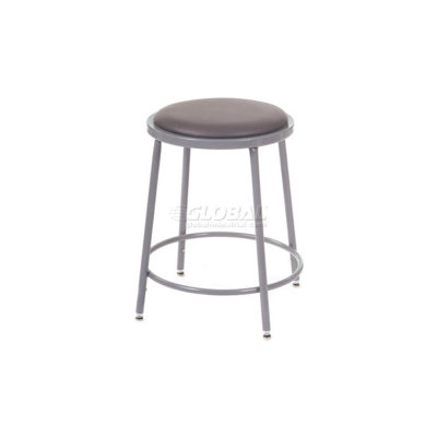 Industrial Stool with Footring and Wheels