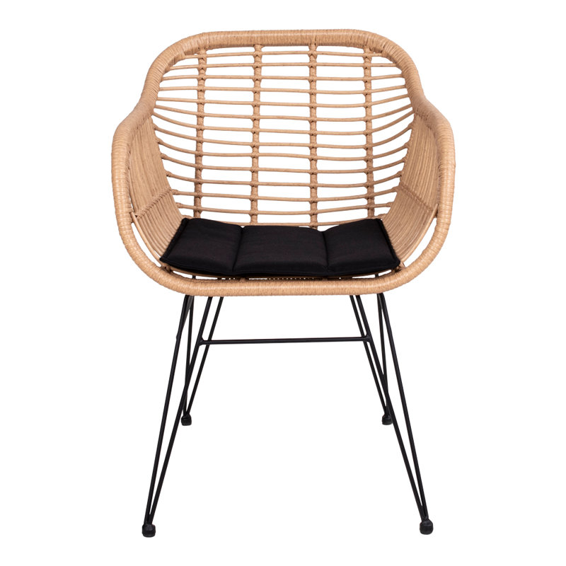 Claus Upholstered Armchair, Natural