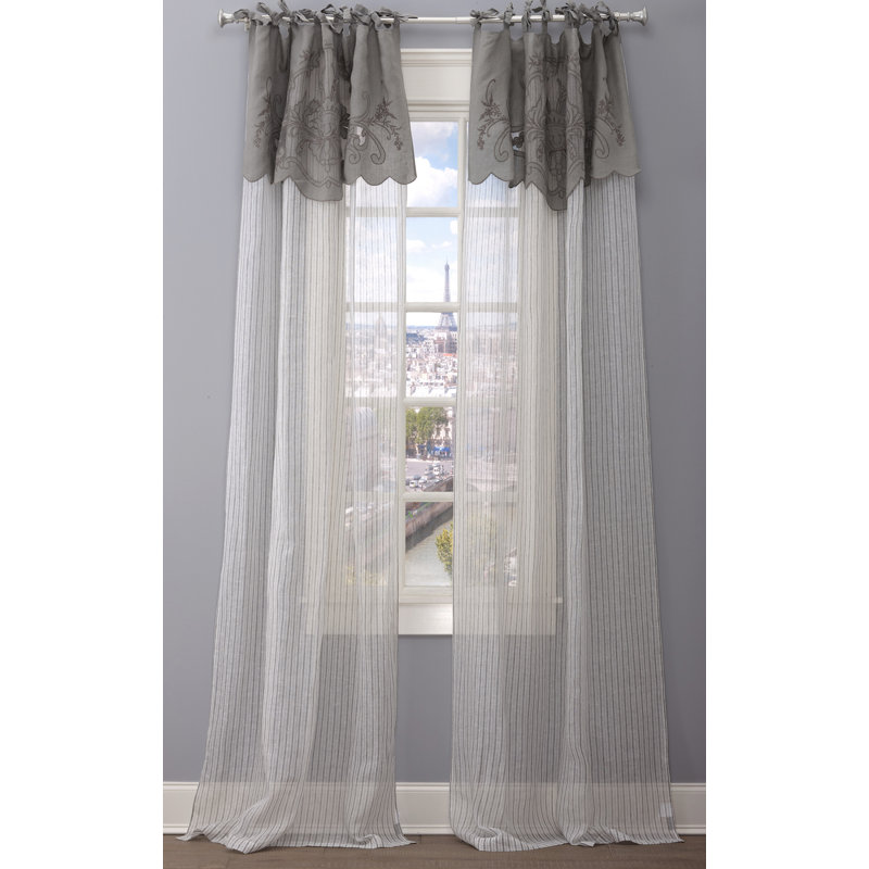 Lauren Sheer Curtain, 50" W x 118" L