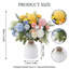 Faux bouquet de fleurs mélangées dans un vase, fleurs artificielles dans un vase pour la décoration