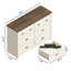 Commode double 6 tiroirs Bhure-92900738
