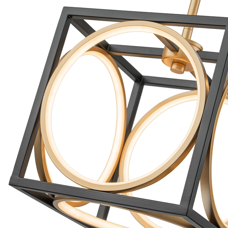 Square Dimmable LED Single Pendant