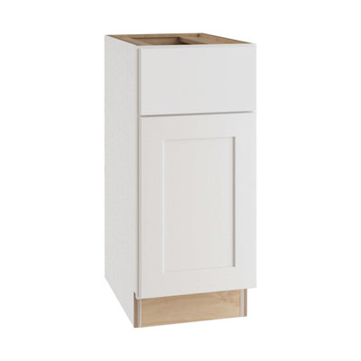 Gallery Express Haven Plywood Assembled 21 in W X 21 in D X 34.5 in H Vanity Depth Base Kitchen Cabinet with Drawer Right in White