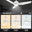 Ventilateur de plafond intelligent à 3 pales avec lumière DEL-403107344-461021576